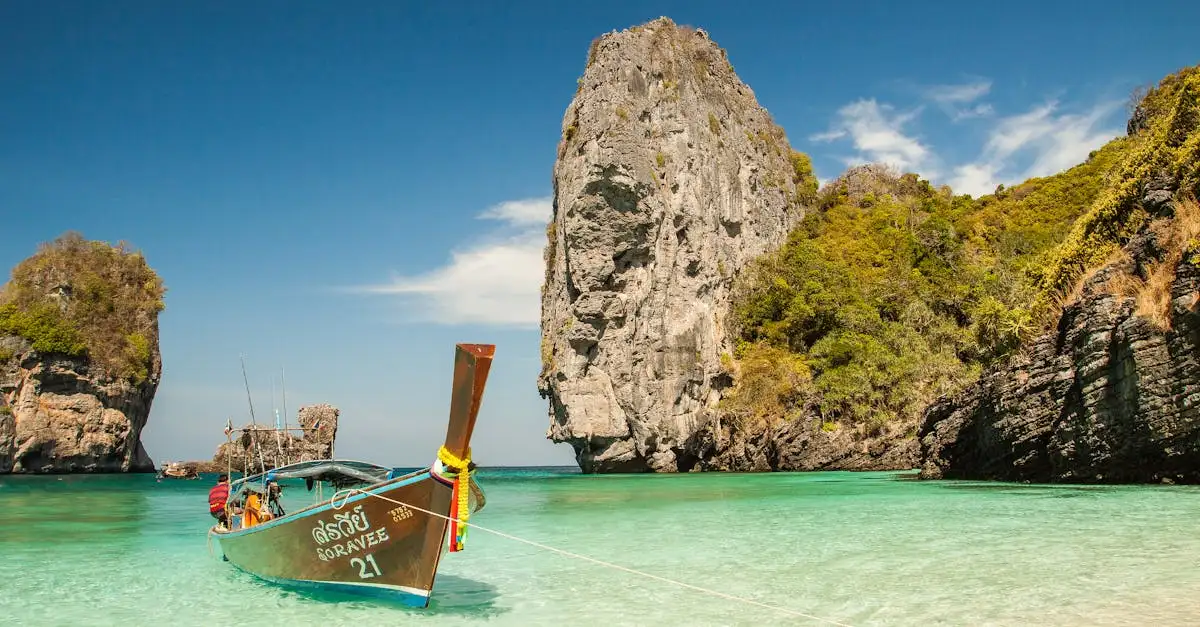 Welke stranden in Thailand hebben turquoise water?