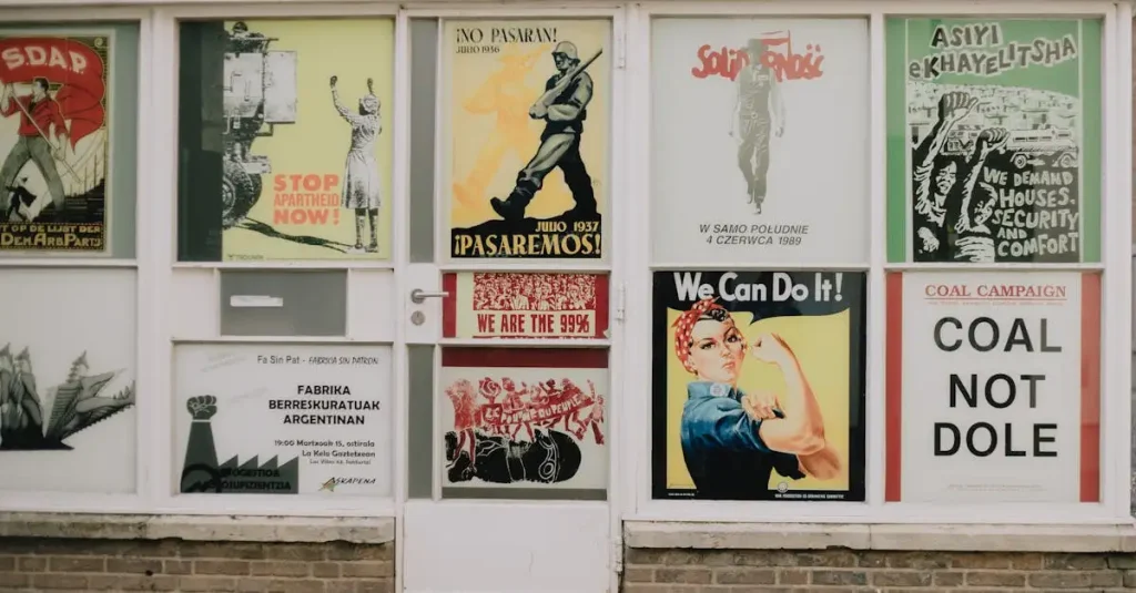 Hoe verspreidde propaganda zich door middel van posters?