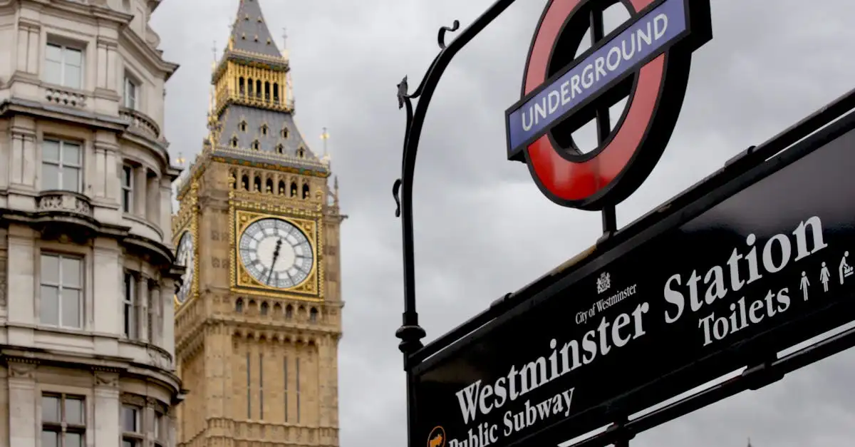 Waar bevindt zich het beroemde Palace of Westminster in Londen?