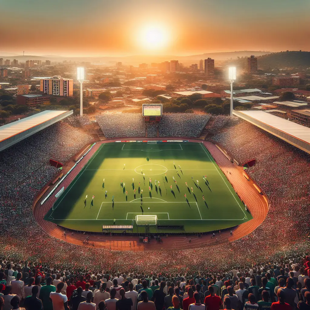 Waar speelt Mamelodi Sundowns in Pretoria, Zuid-Afrika?