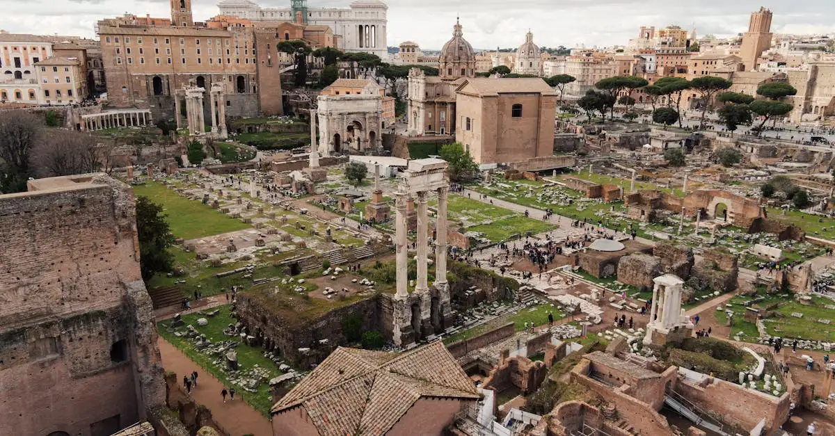 Wat was de betekenis van het Forum Romanum in de geschiedenis?