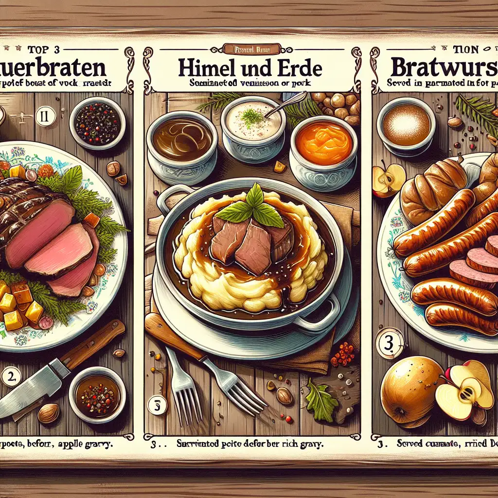 Wat zijn de top 3 culinaire specialiteiten in Noordrijn-Westfalen?
