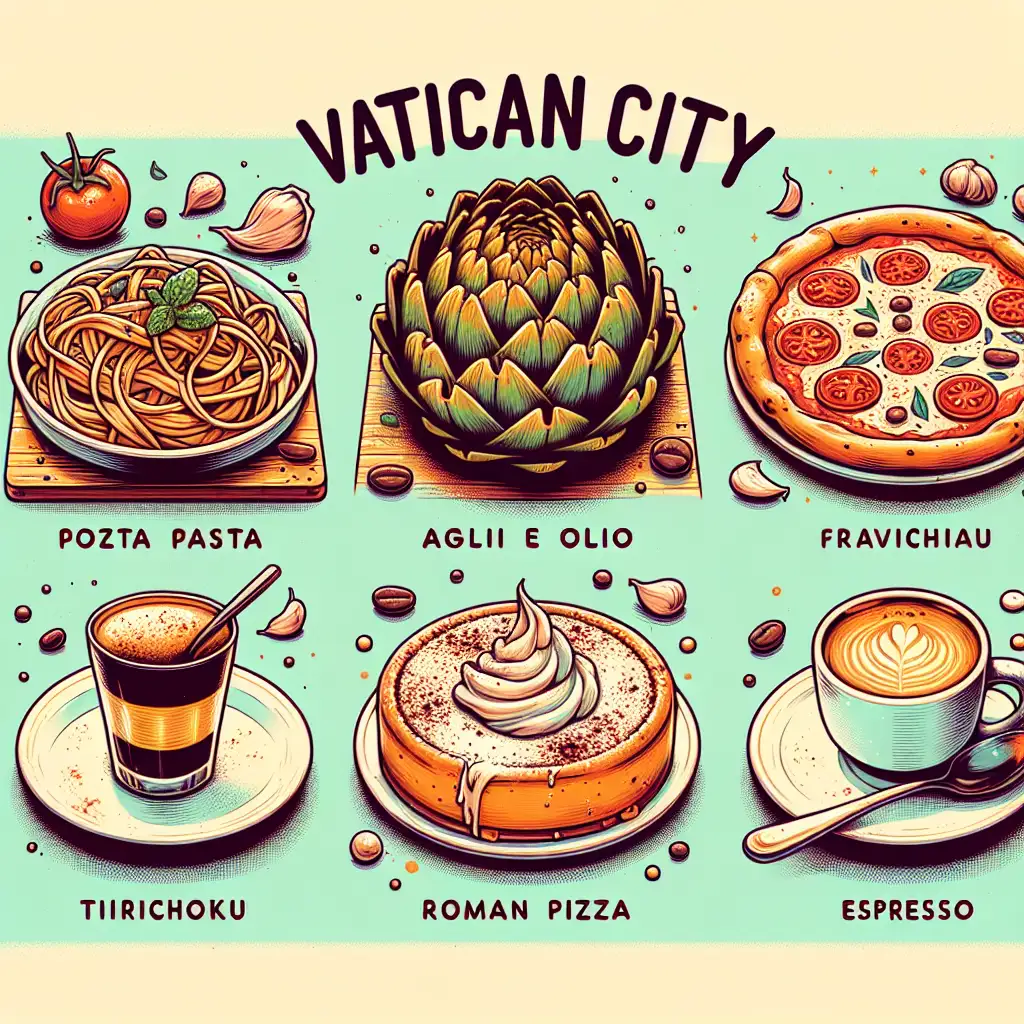Wat zijn de top 5 typische gerechten in Vaticaanstad?