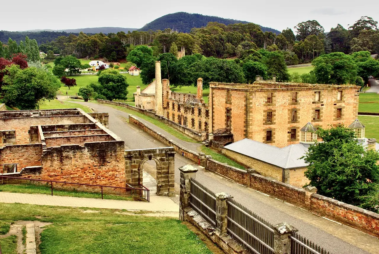 Welke historische gevangenis is te bezoeken in Port Arthur?