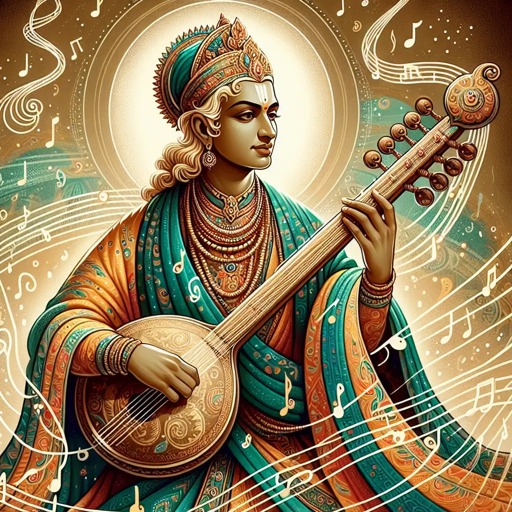 Wie is Narada, de hindoeïstische god van muziek en kunst?