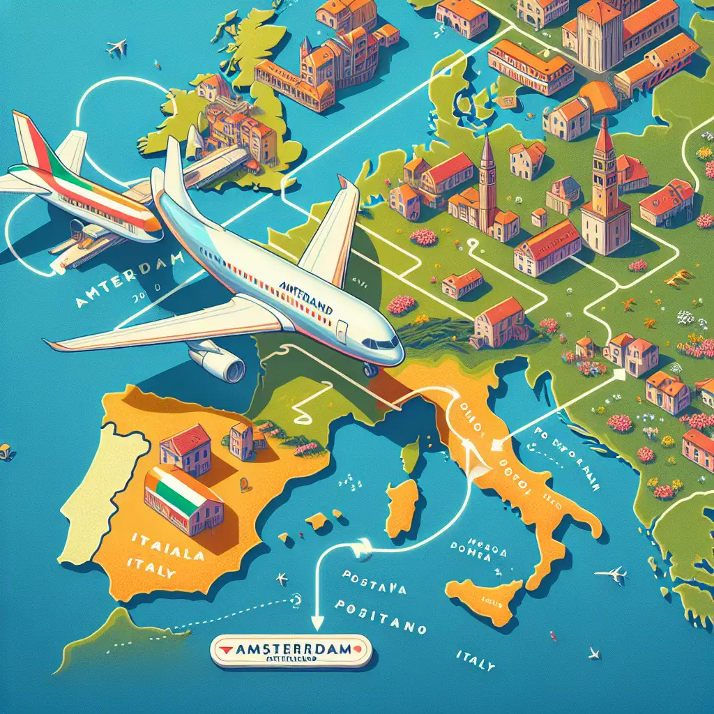 Hoe lang vlieg je van Amsterdam naar Positano (Italië)? Ontdek het!