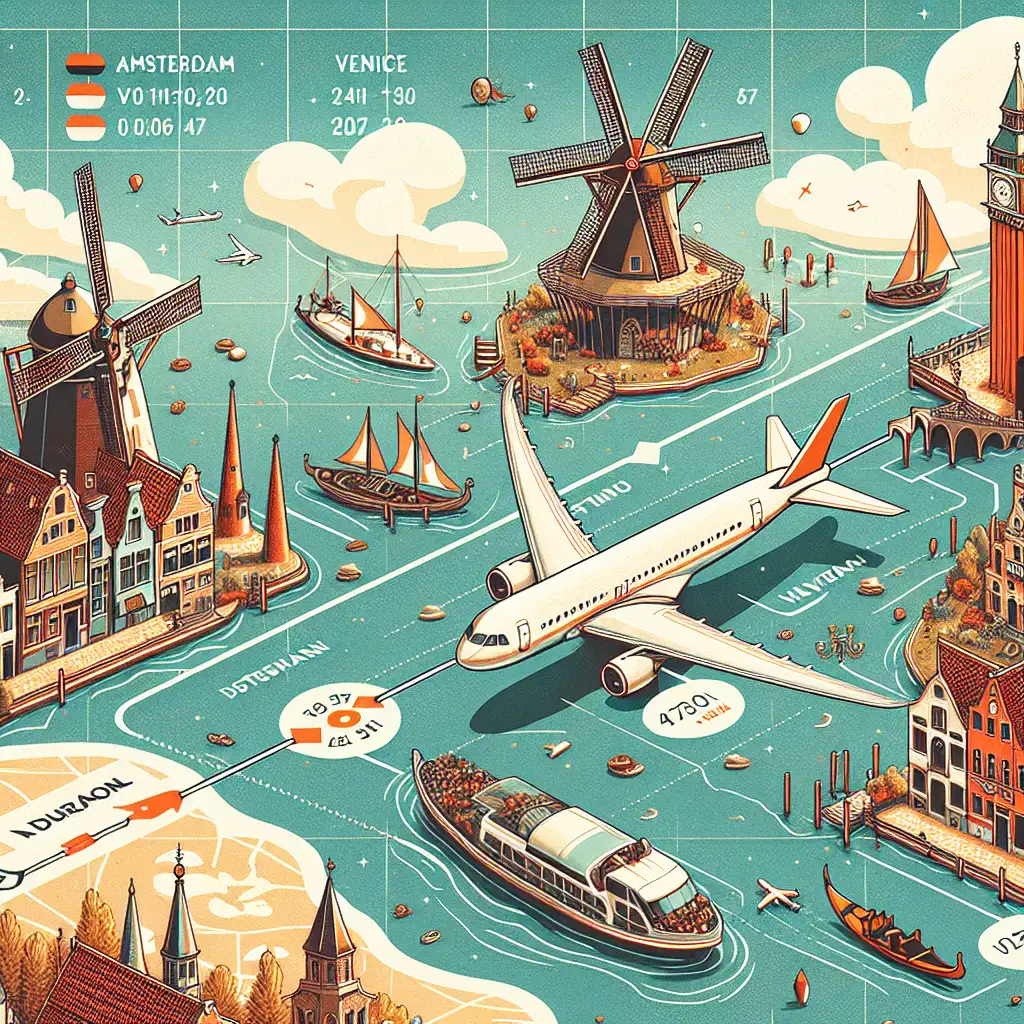 Hoe lang vlieg je van Amsterdam naar Venetië? Ontdek het nu!