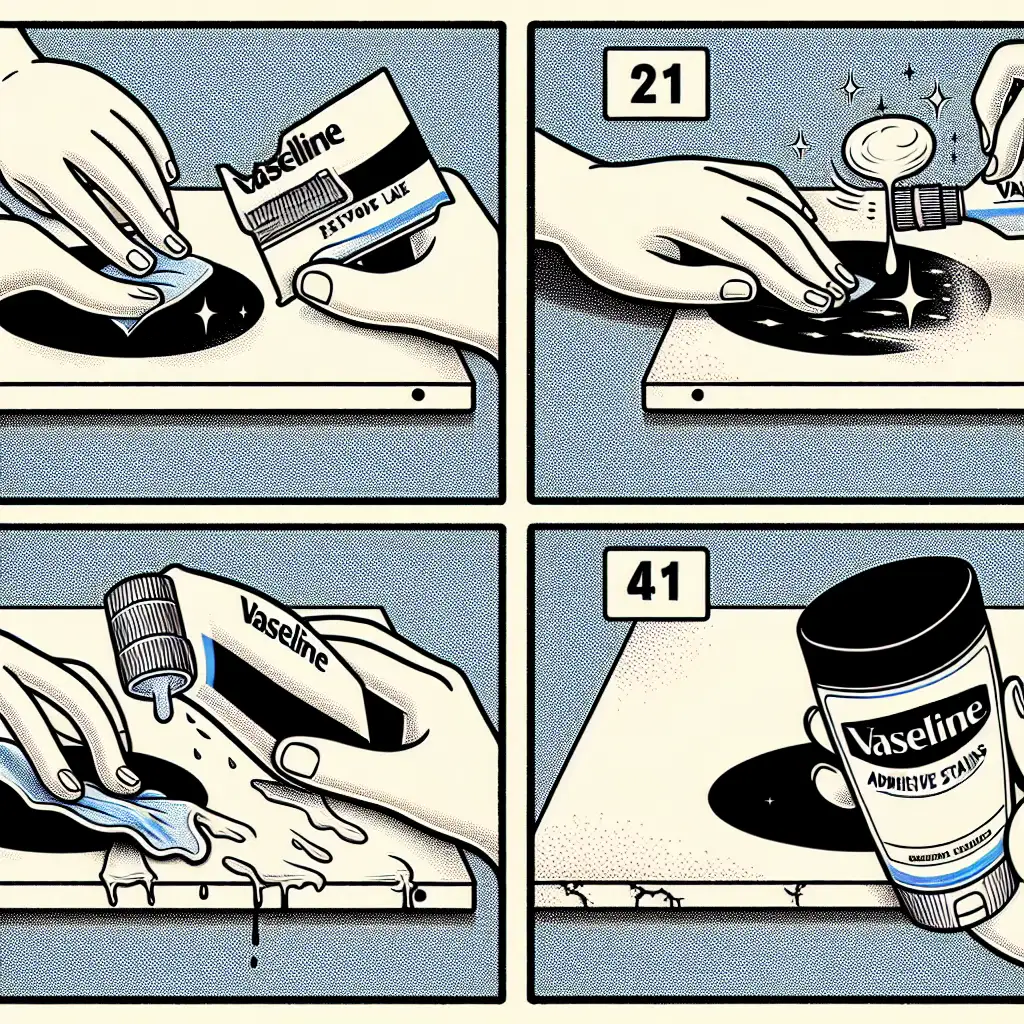 Hoe verwijder je lijmvlekken met vaseline effectief?