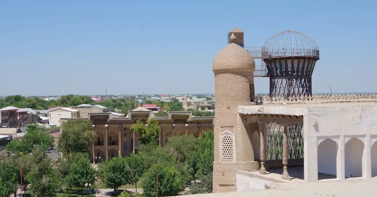 Waar vind je de oude stad Bukhara in Oezbekistan?