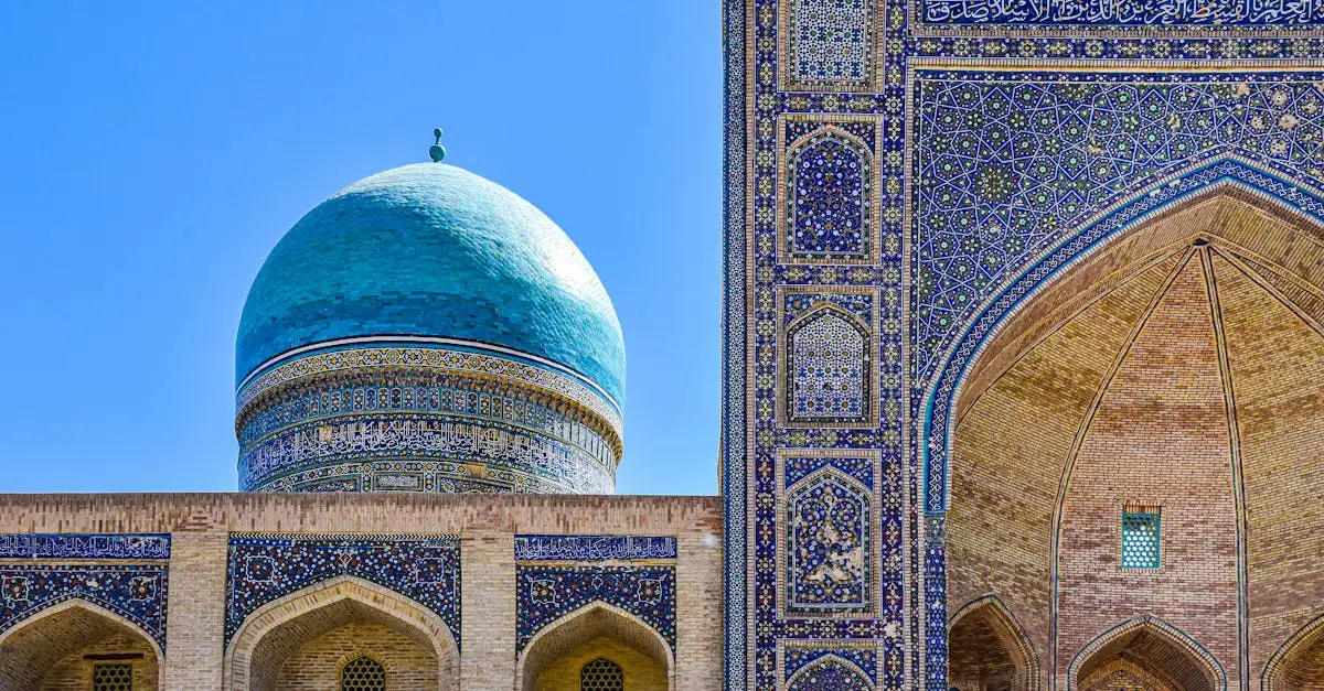 Waar vind je de oude stad Bukhara in Oezbekistan?
