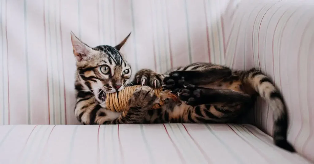 Waarom is het belangrijk om je kat binnenshuis te vermaken?
