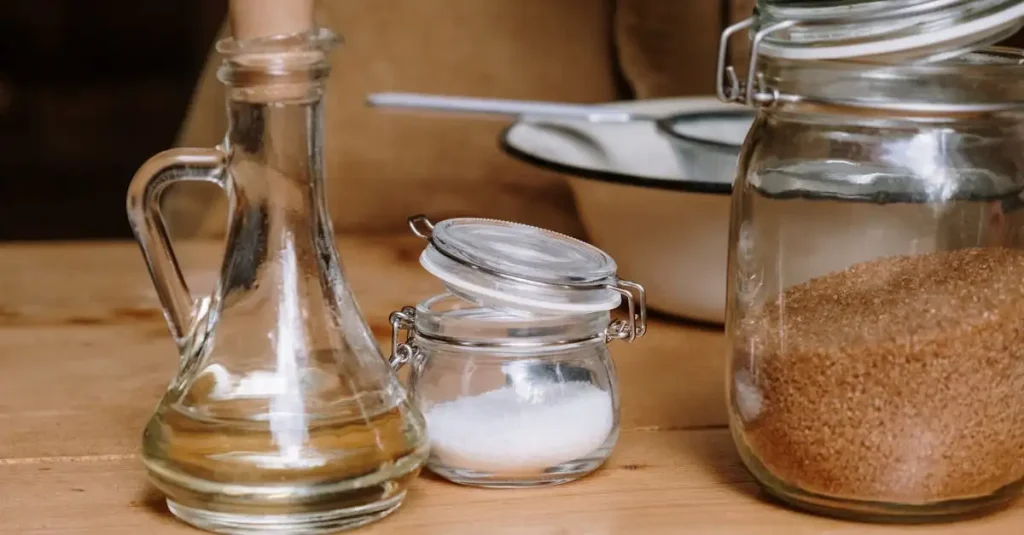 Wat is de truc voor een suiker-olijfolie scrub?