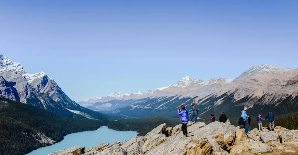 Welke beroemde bergen in Canada hebben prachtige meren?
