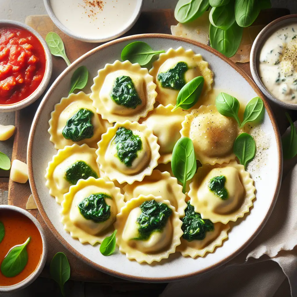 Welke saus bij ravioli met ricotta en spinazie? Ontdek tips!