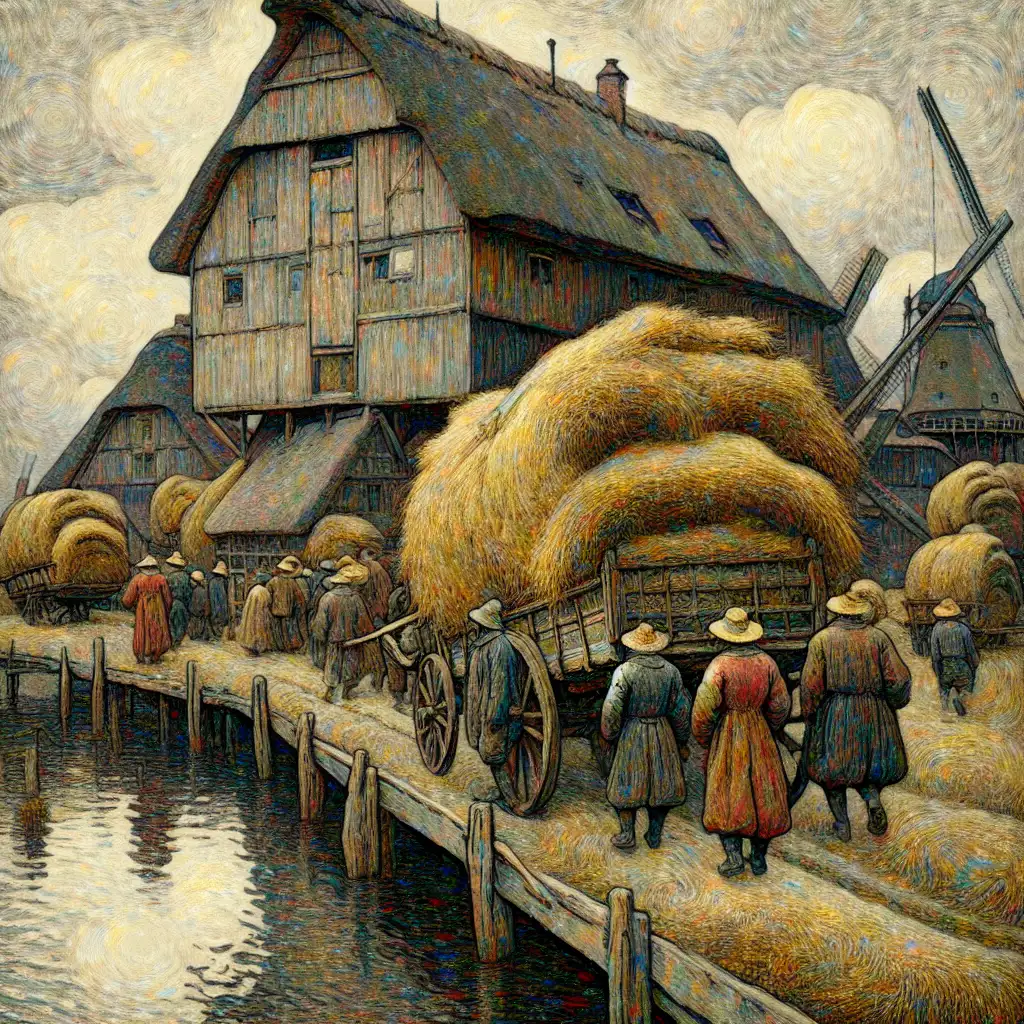 Wie is de kunstenaar van De Hooiwagen?