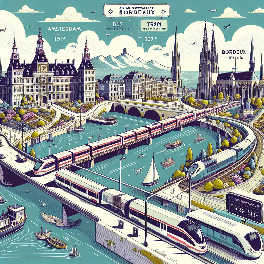 Hoe lang is het vanaf Amsterdam met de bus of trein naar Bordeaux? Ontdek het hier!