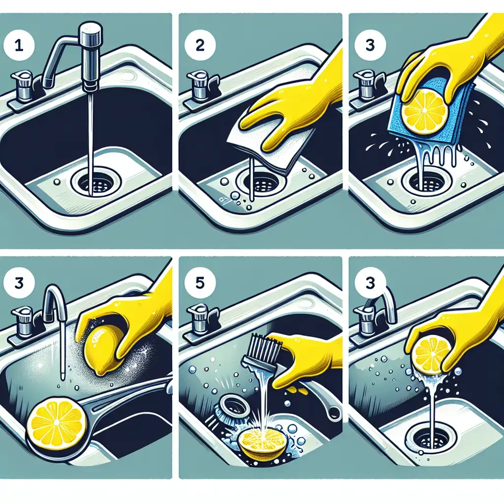 Hoe maak je een roestvrijstalen gootsteen schoon met citroen?