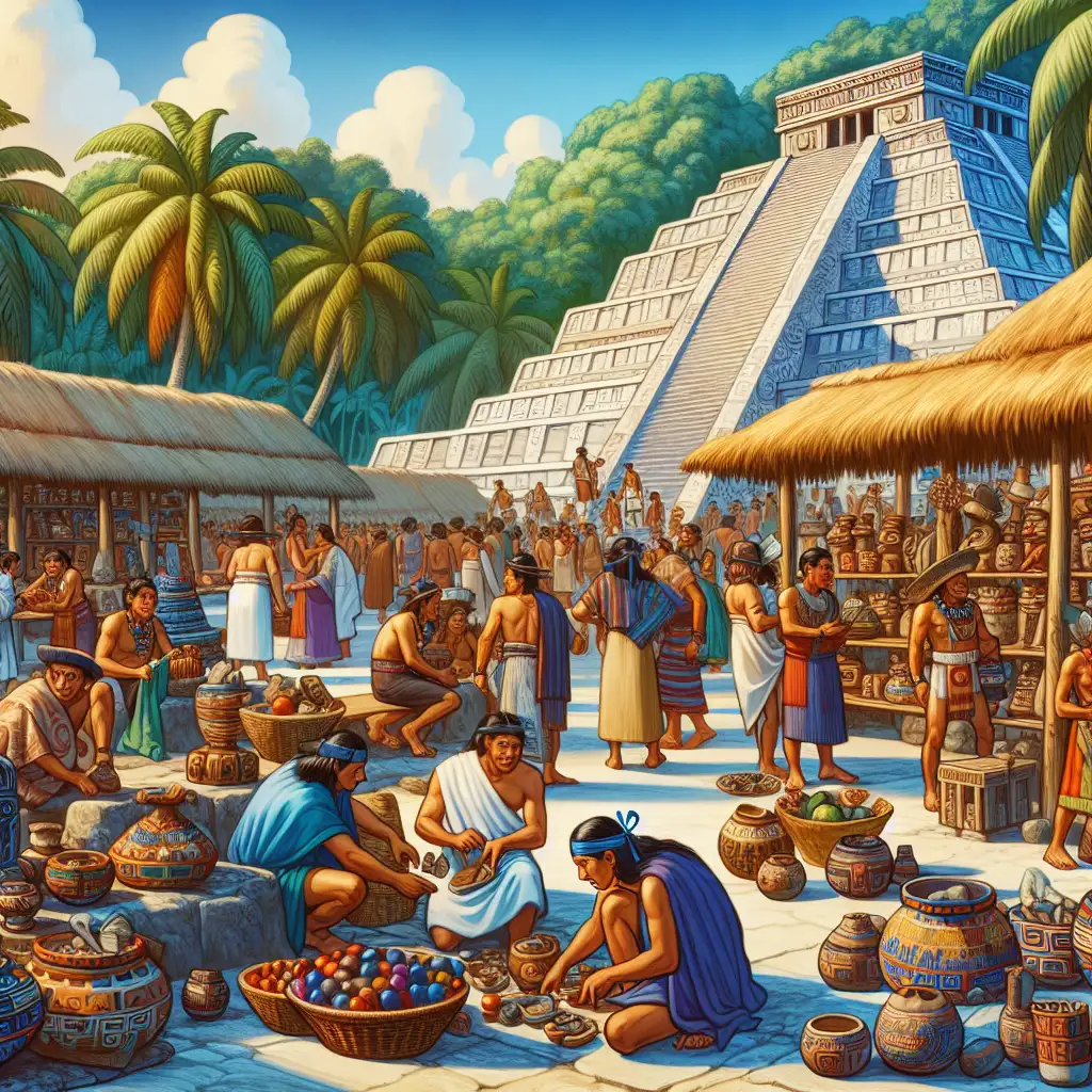 Hoe organiseerden Azteken hun handel met buren?