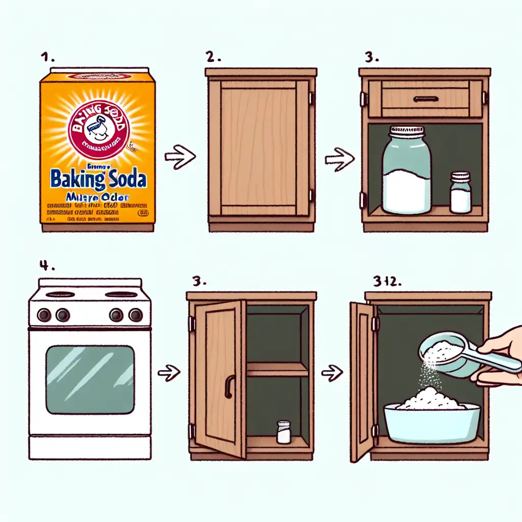 Hoe verwijdert baking soda muffe geuren uit kasten?