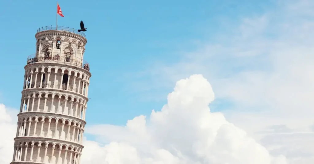 Waar vind je de toren van Pisa in Italië?