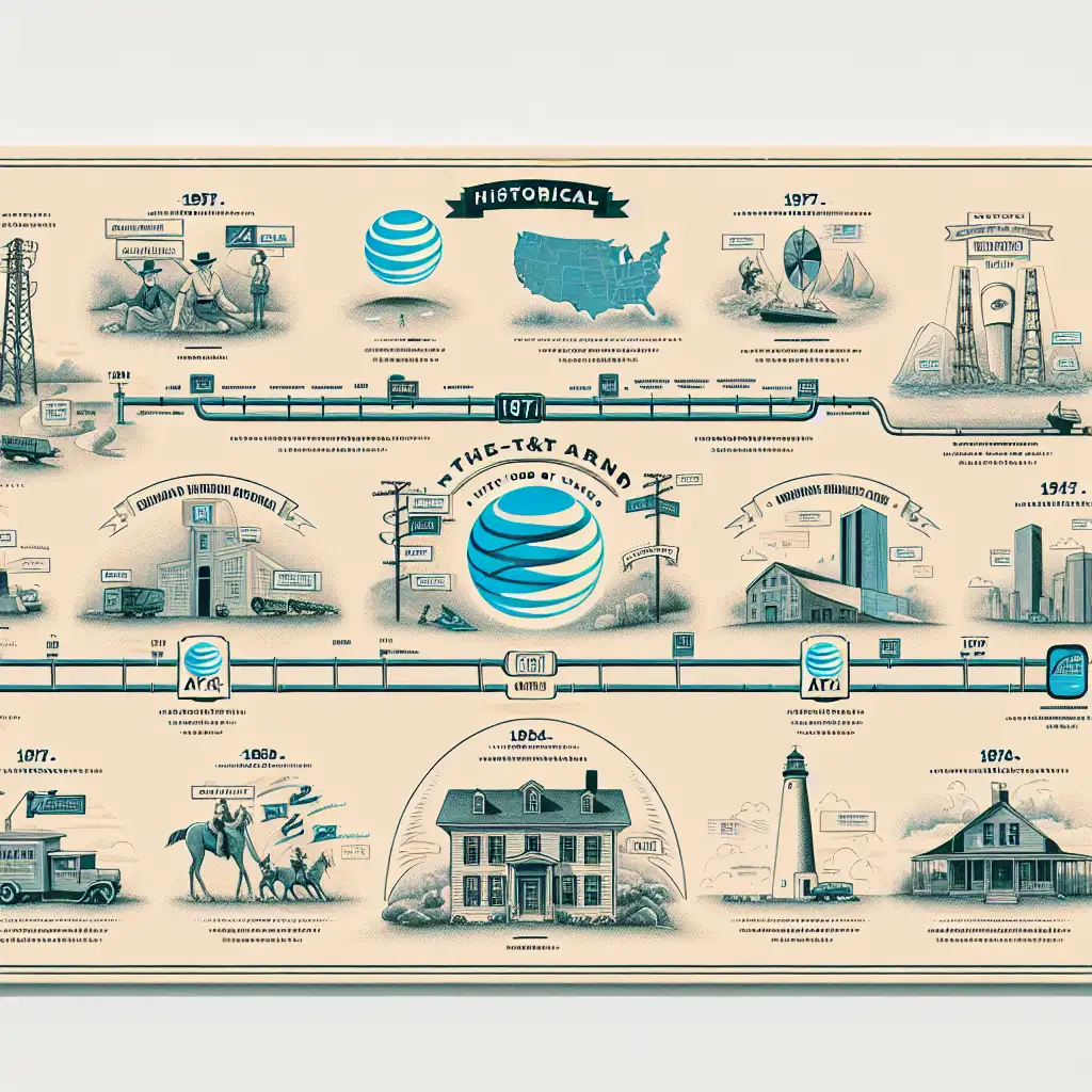 Wat is de geschiedenis van het merk AT&T in de VS?