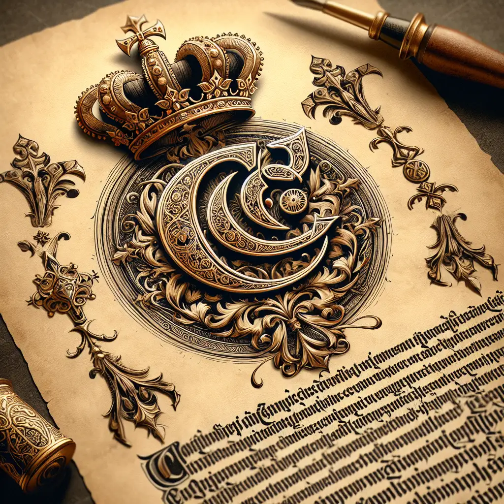 Wat is de verklaring van de handtekening van Karel de Grote?