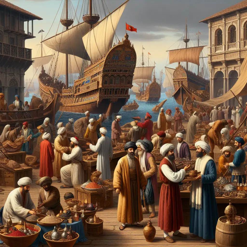 Wat waren de handelsbetrekkingen tussen Ottomanen en Italië?