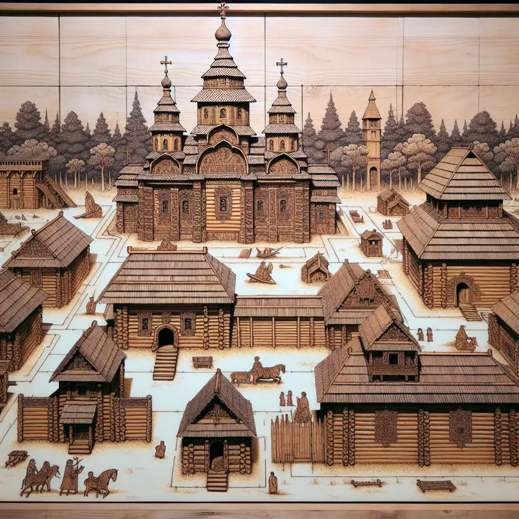 Wat was de betekenis van houten architectuur in Kievan Rus?