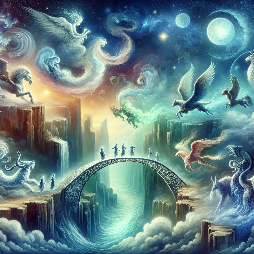 Wat was de rol van de zielenbrug in mythologieën?