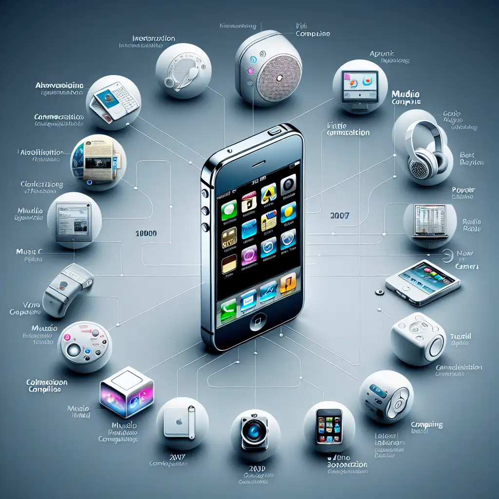 Welke innovaties bracht de eerste iPhone van Apple in 2007?