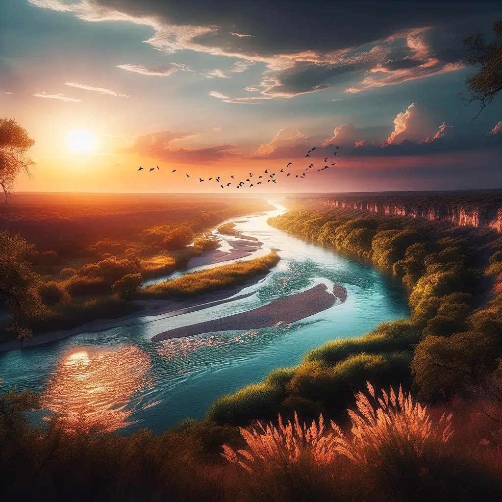 Welke rivier is de grens tussen Texas en Mexico?