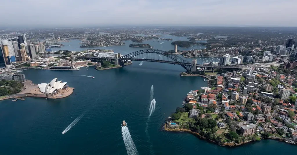 Welke stad in Australië heeft de beroemde Harbour Bridge?