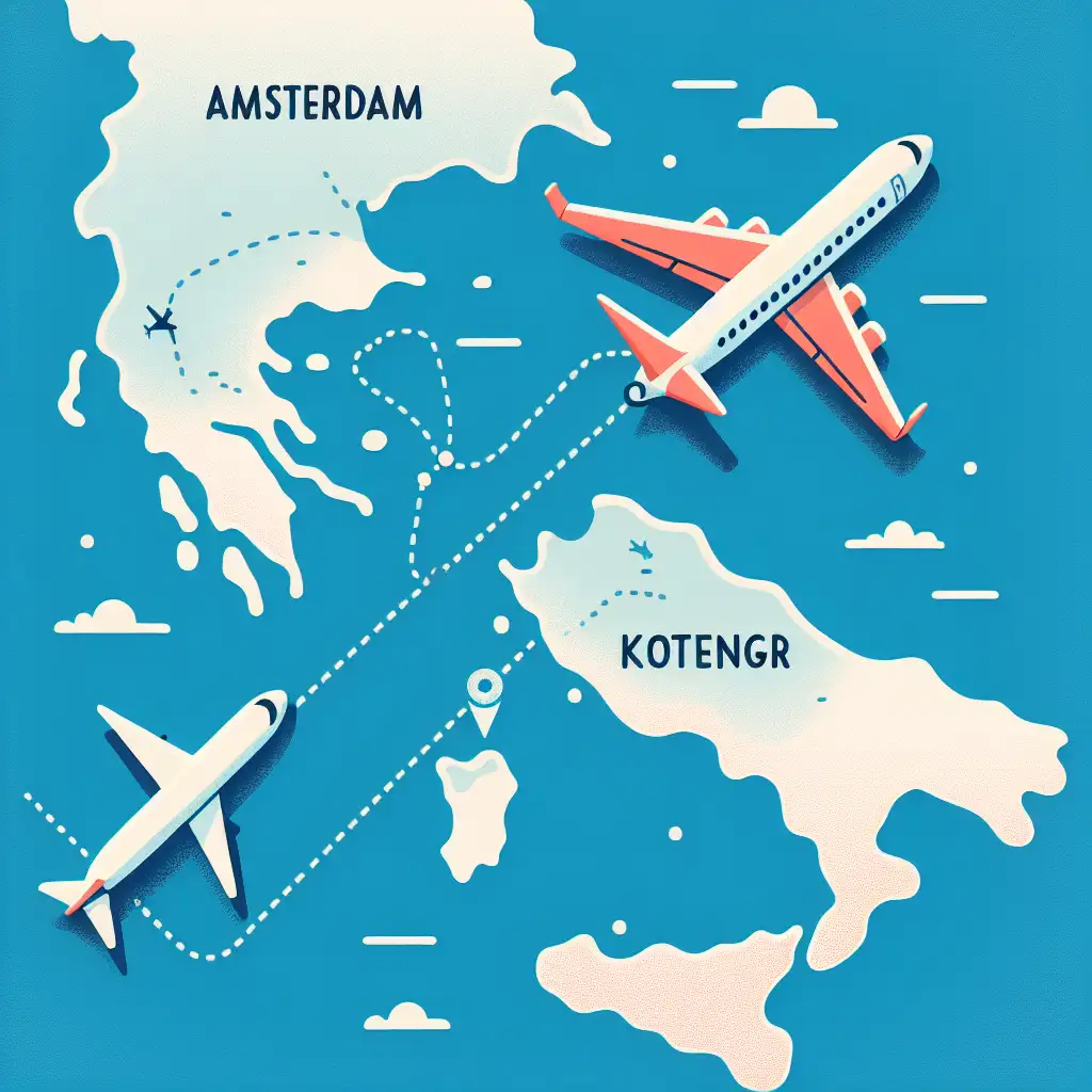 Hoe lang vlieg je van Amsterdam naar Kotor (Montenegro)? Ontdek het hier!