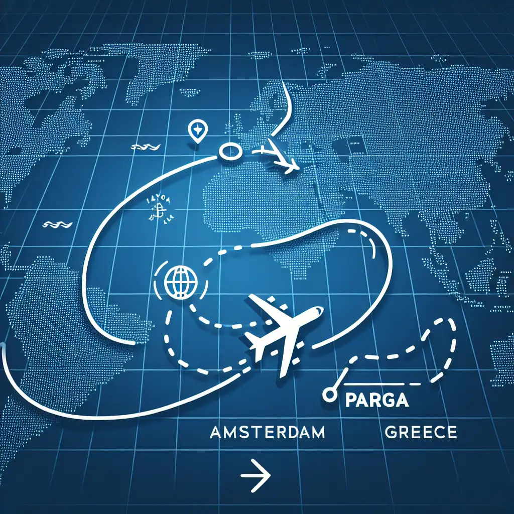 Hoe lang vlieg je van Amsterdam naar Parga (Griekenland)? Ontdek het hier!