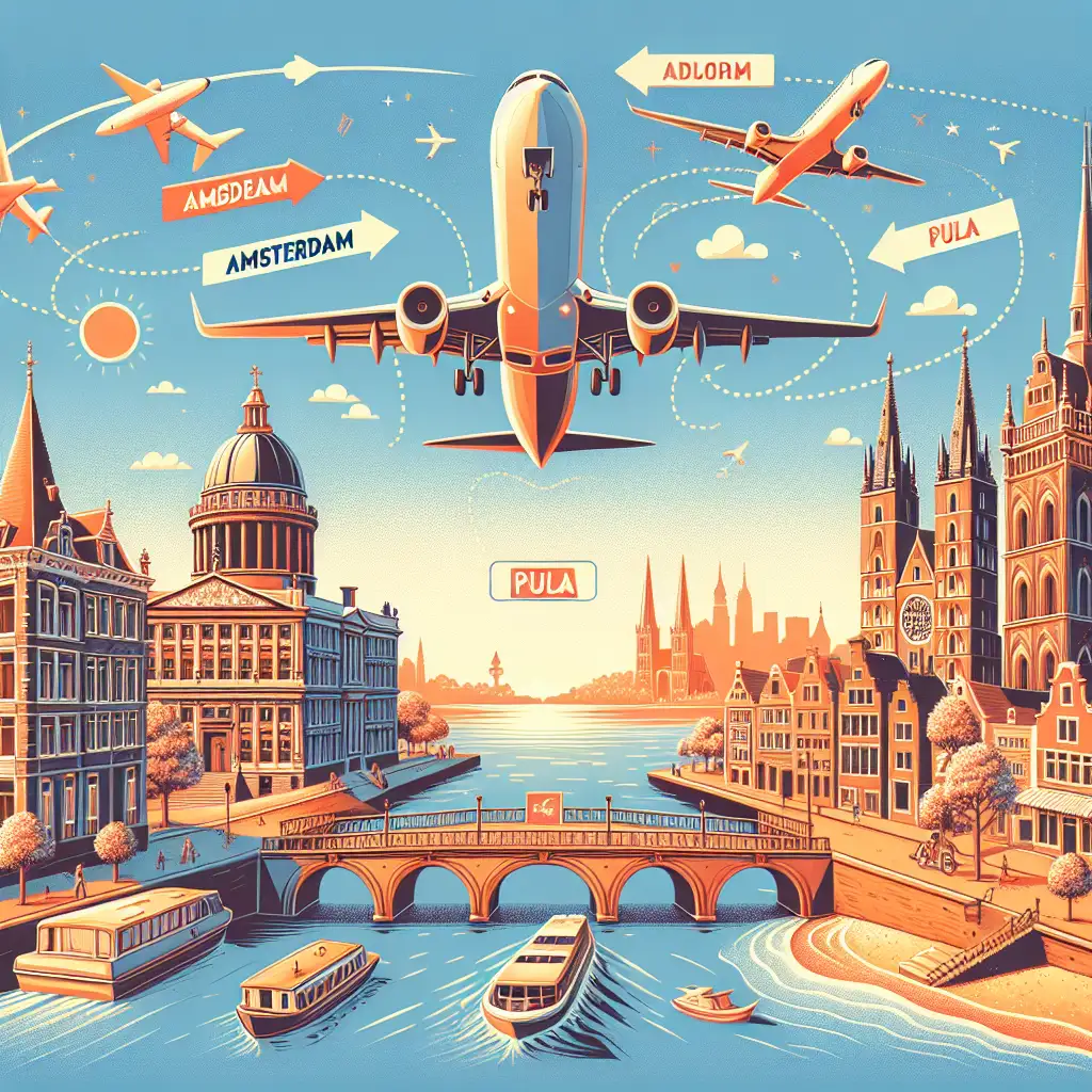 Hoe lang vlieg je van Amsterdam naar Pula? Ontdek de reistijd!