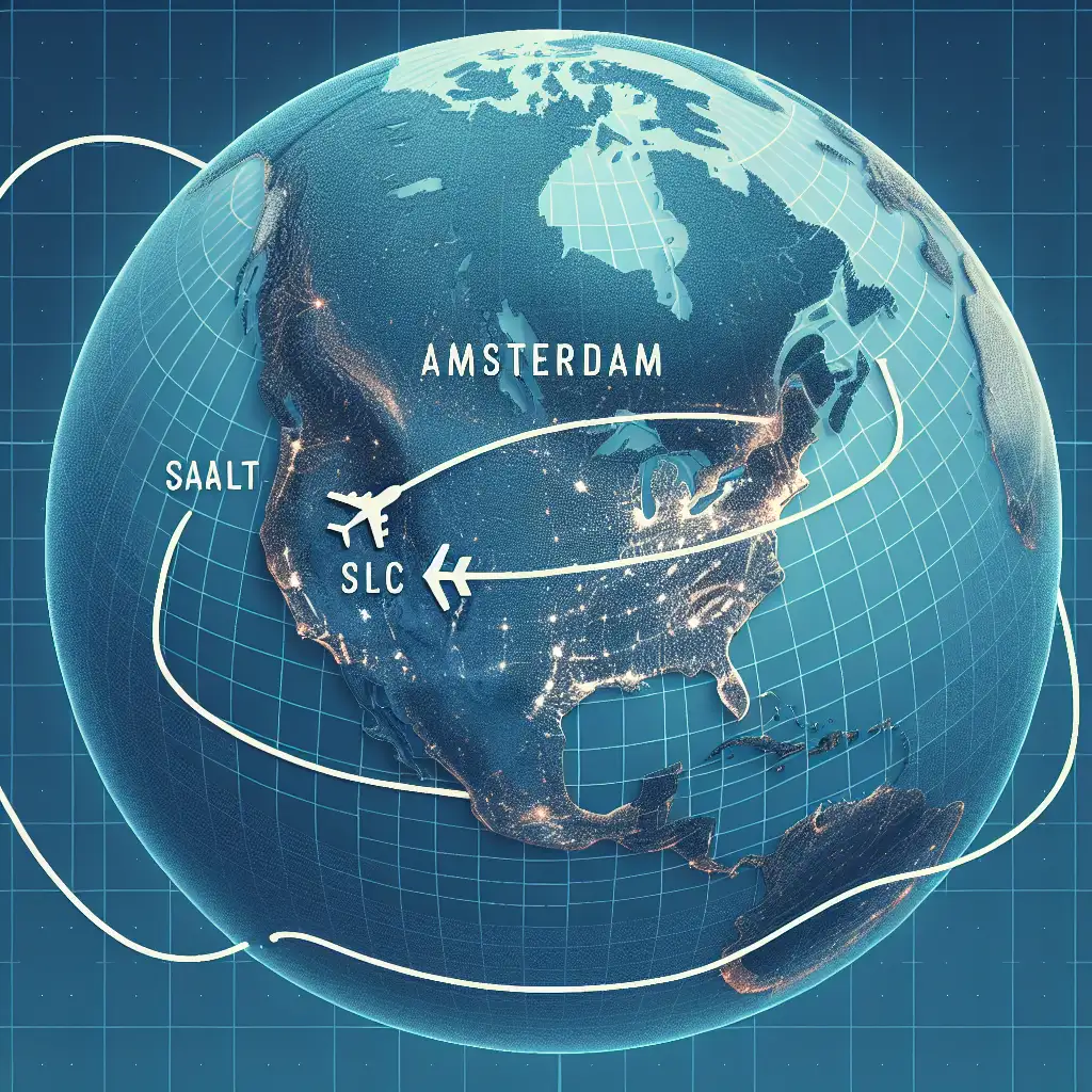 Hoe lang vlieg je van Amsterdam naar Salt Lake City International Airport (SLC)? Ontdek het hier!