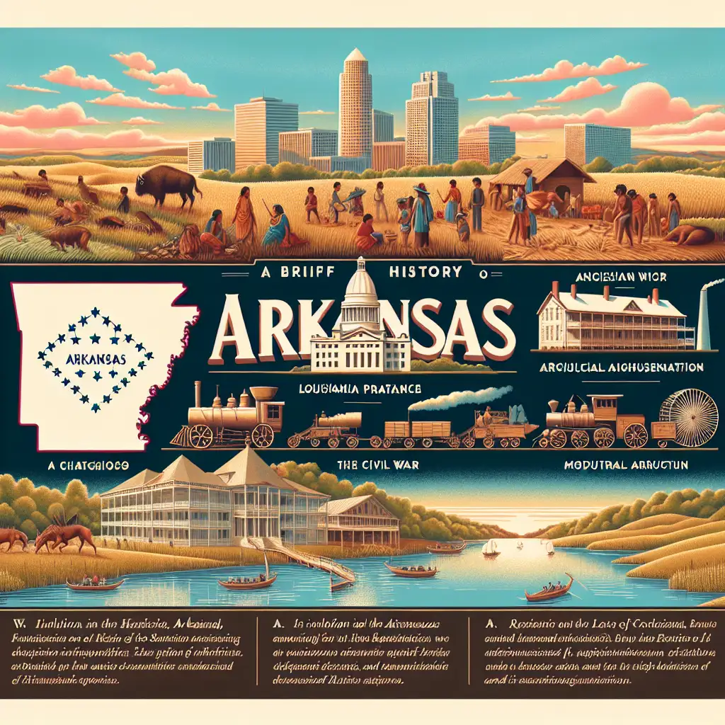 Wat is de beknopte geschiedenis van Arkansas?