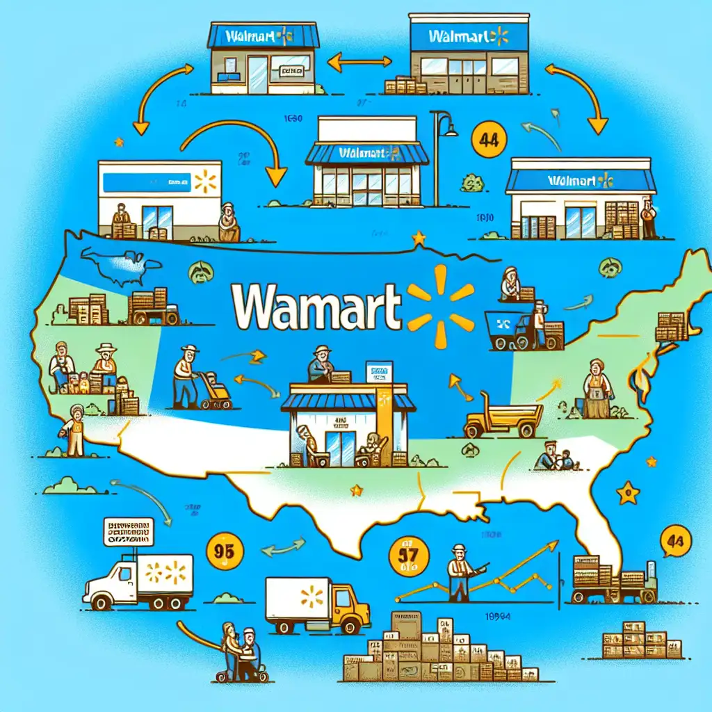 Wat is de geschiedenis van Walmart in de Verenigde Staten?