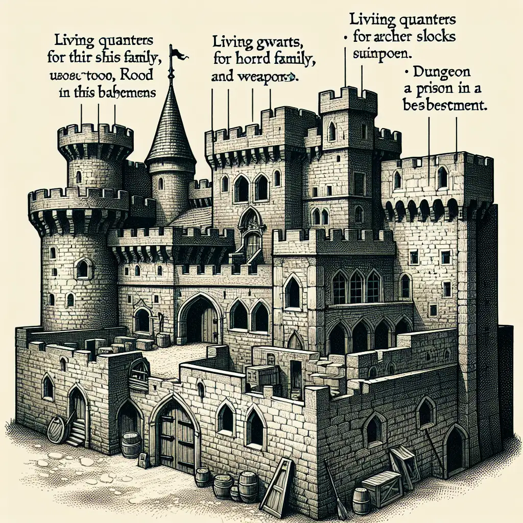 Wat was de rol van een donjon in een kasteel?