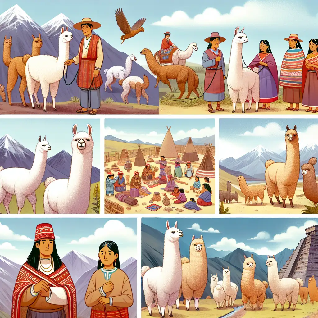 Wat was de rol van lama's en alpaca's in het Inca-rijk?