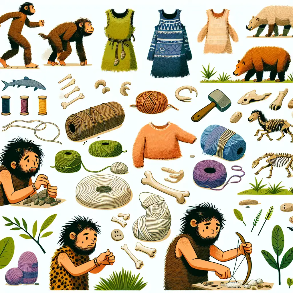 Welke materialen gebruikten Neanderthalers voor kleding?
