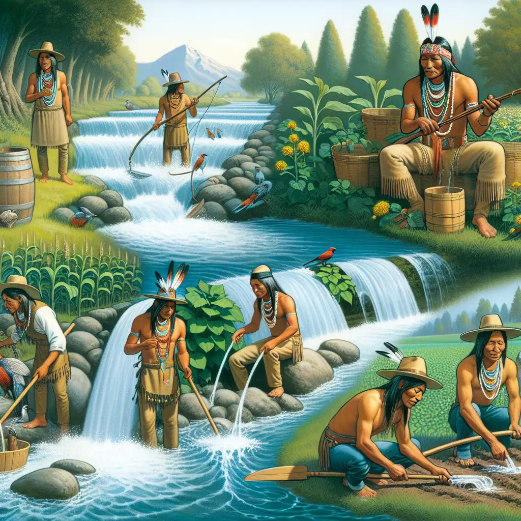Hoe gebruikten Indianen water duurzaam in hun leven?