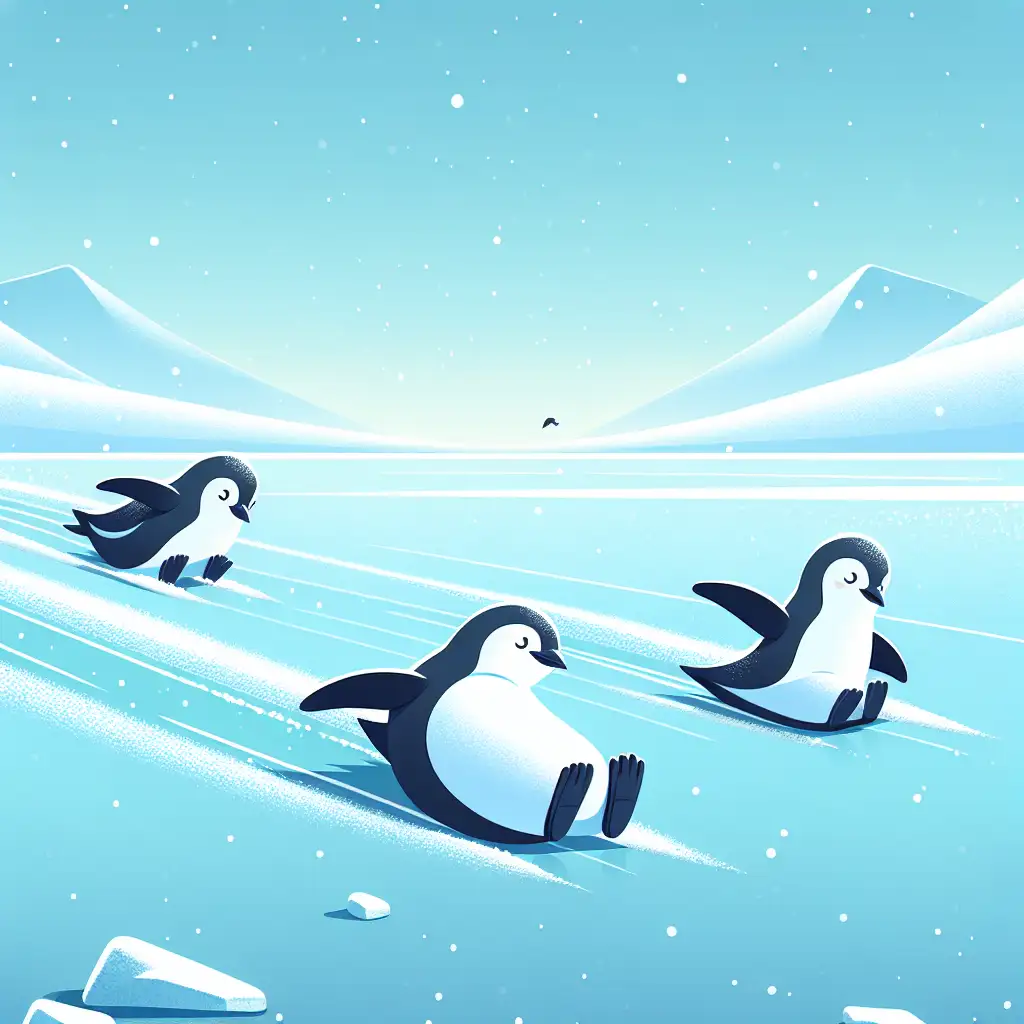 Hoe glijden pinguïns soepel op hun buik?