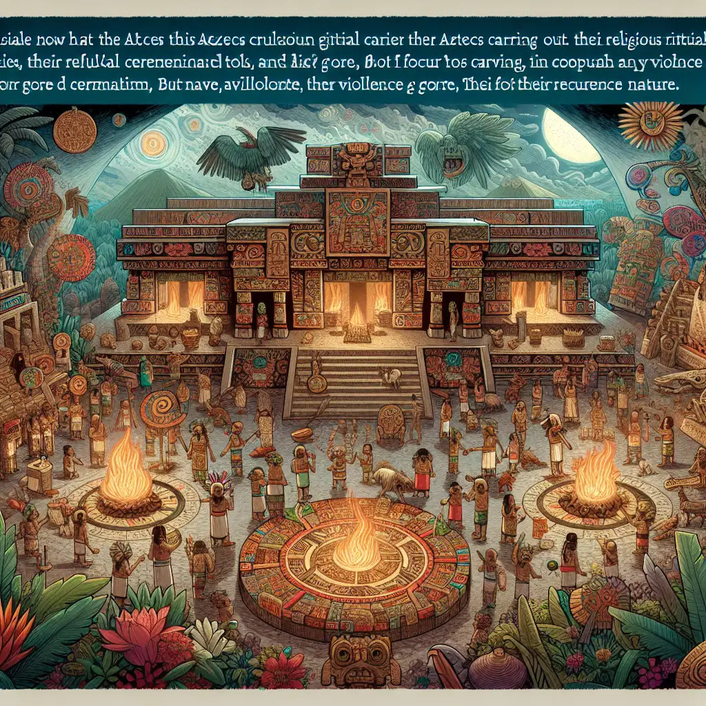 Hoe voerden de Azteken hun religieuze rituelen uit?