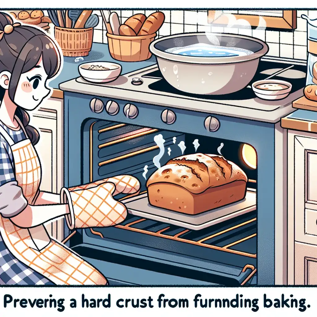 Hoe voorkom je een harde korst op brood bij het bakken?