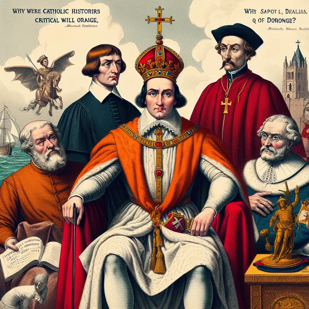 Waarom waren katholieke geschiedschrijvers kritisch over Willem van Oranje?