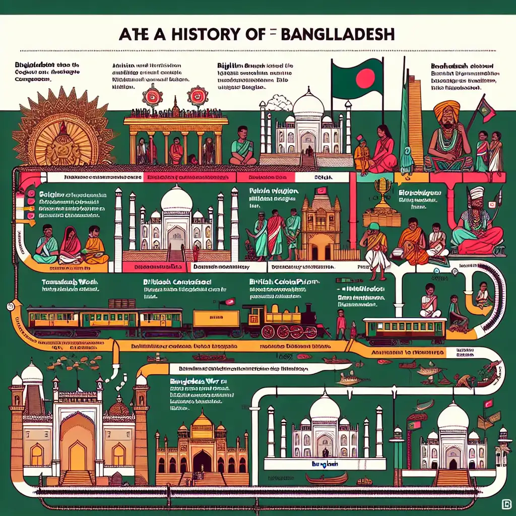 Wat is de beknopte geschiedenis van Bangladesh?