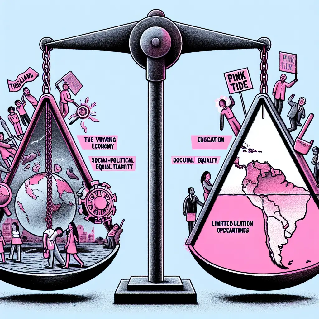 Wat was het doel van de Pink Tide-beweging in Zuid-Amerika?