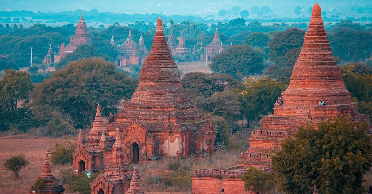 Welke stad in Myanmar heeft duizenden boeddhistische tempels?