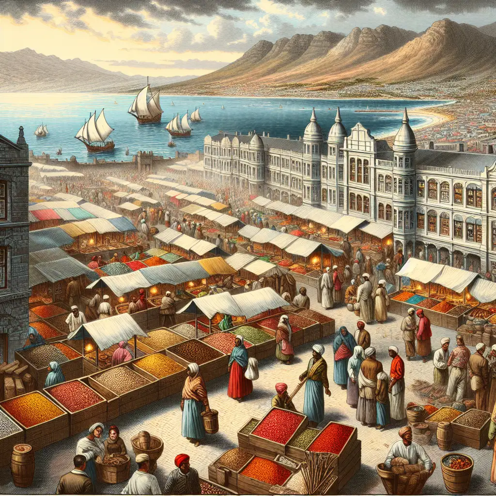 Welke Zuid-Afrikaanse stad was een specerijen handelscentrum?